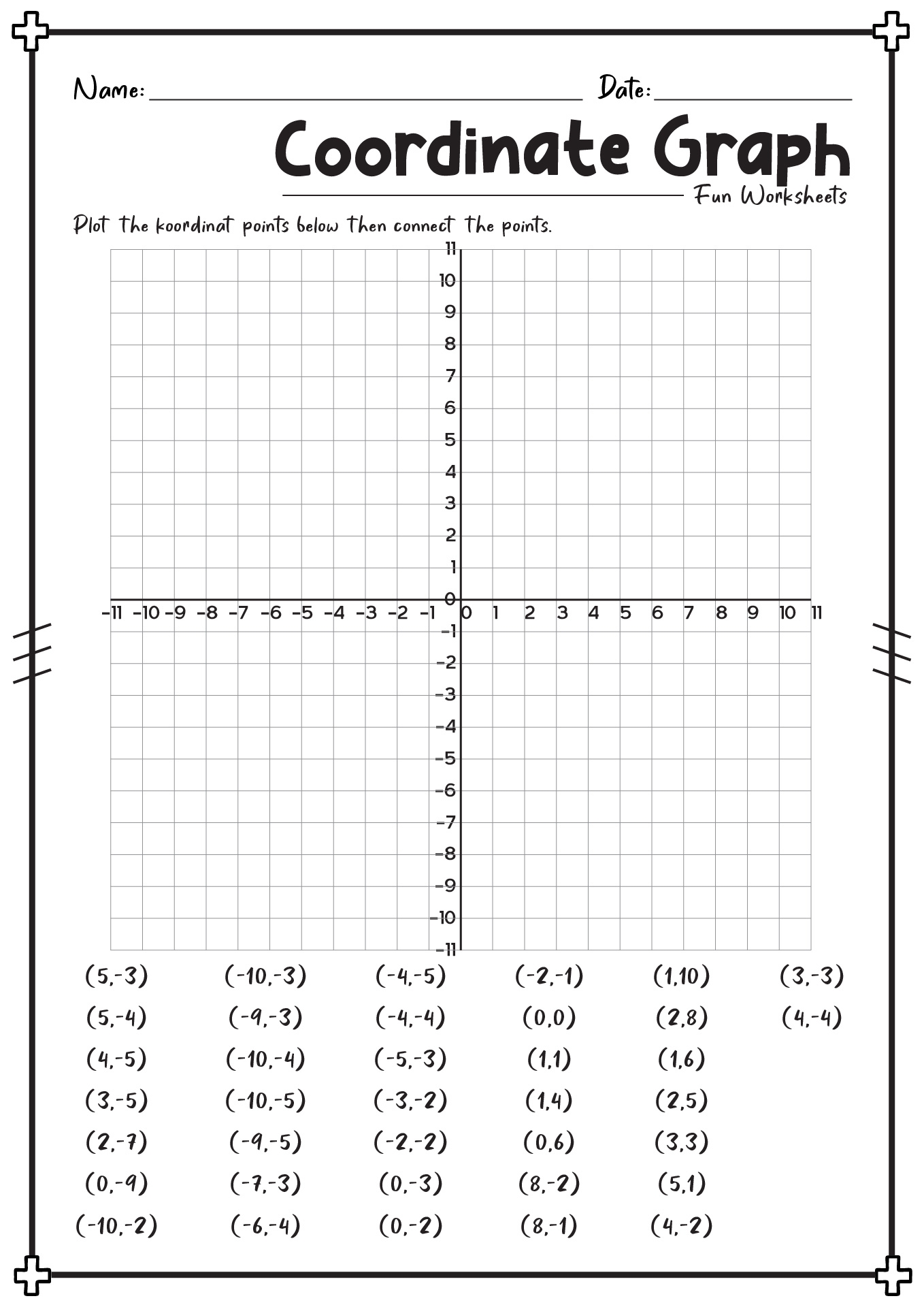 12 Coordinates Worksheets 5th Grade Free PDF At Worksheeto