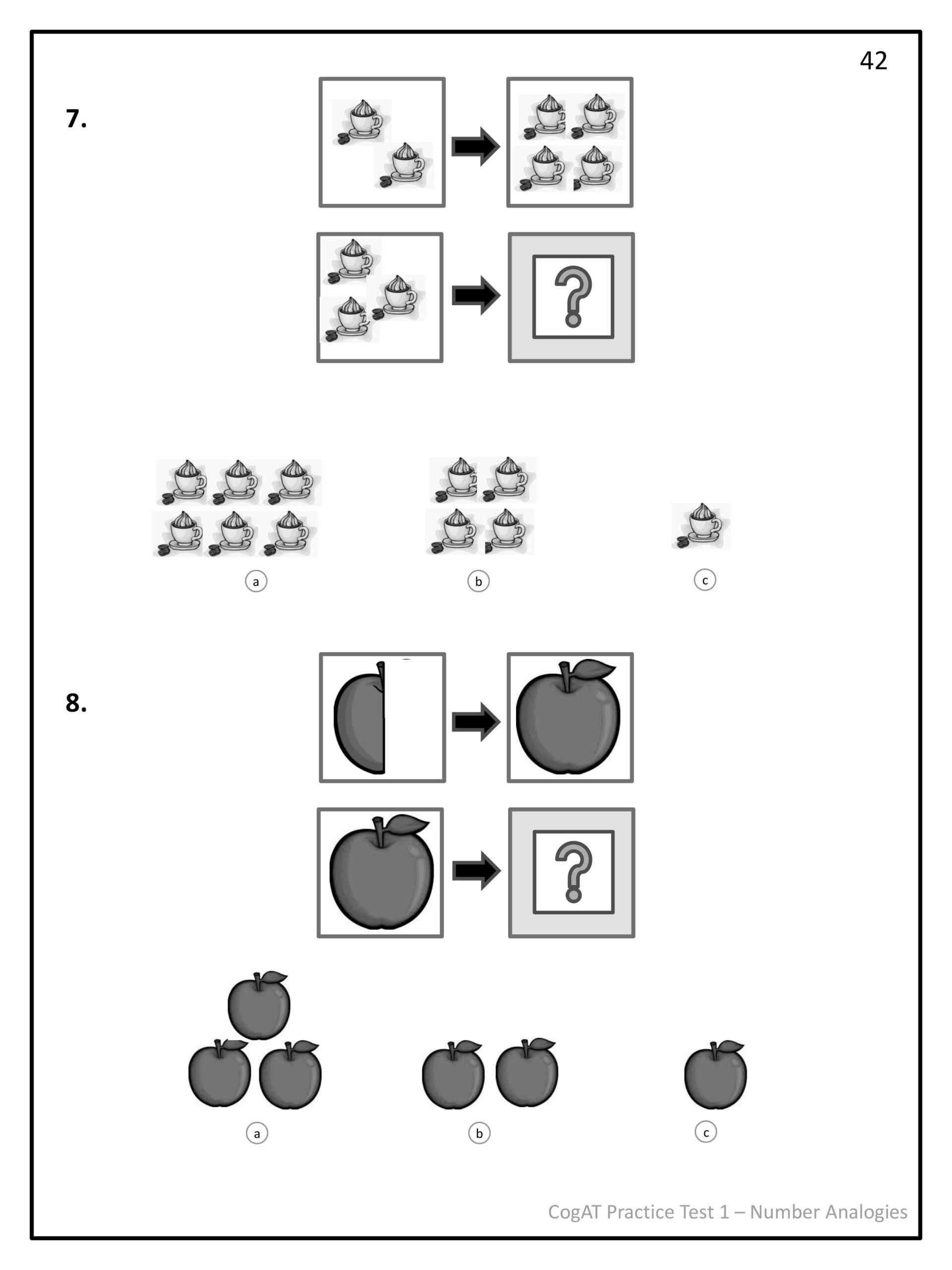 12 Number Analogies 1 Ideas Cogat Analogy Cogat Test