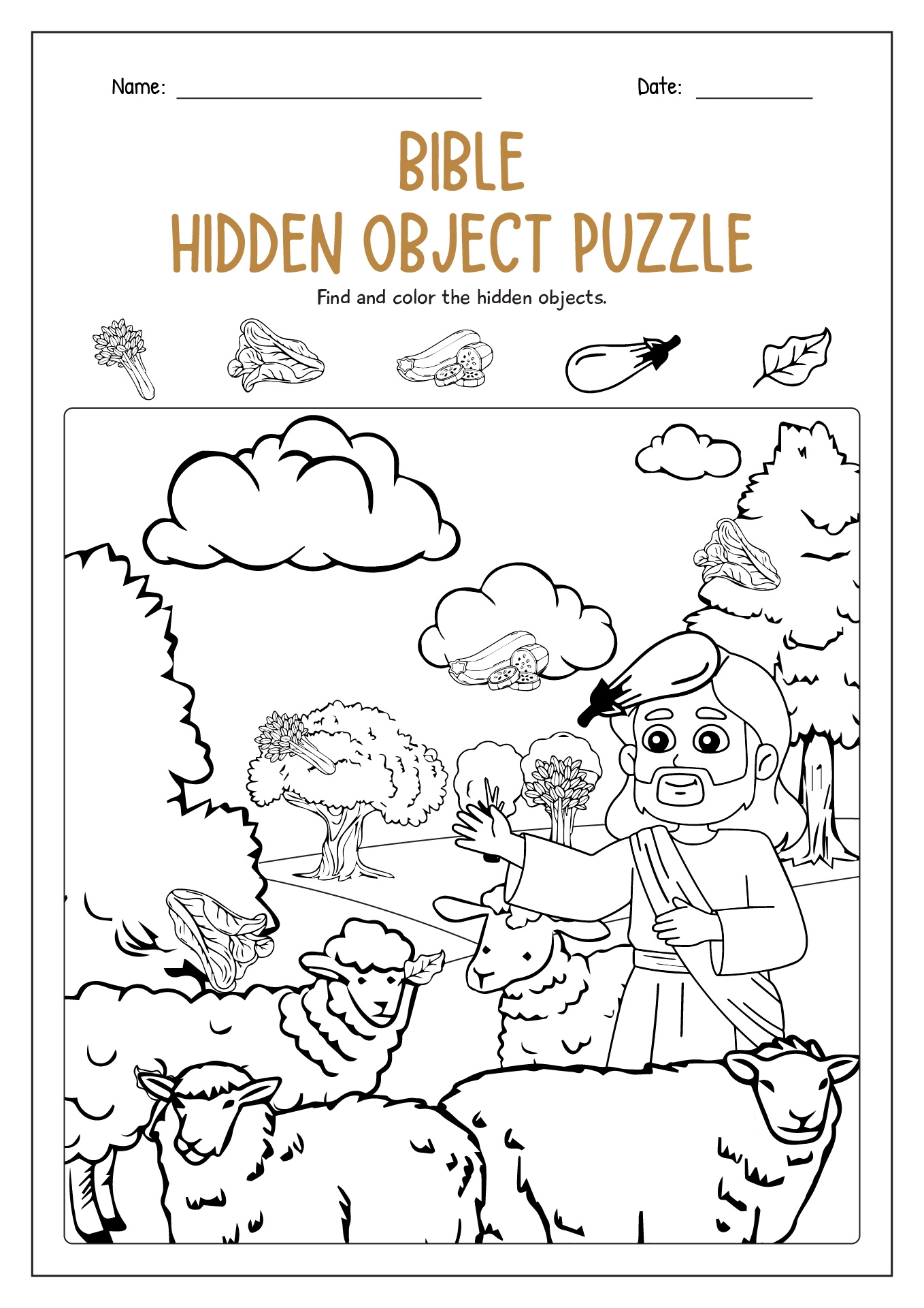 Free Hidden Picture Puzzle Worksheets