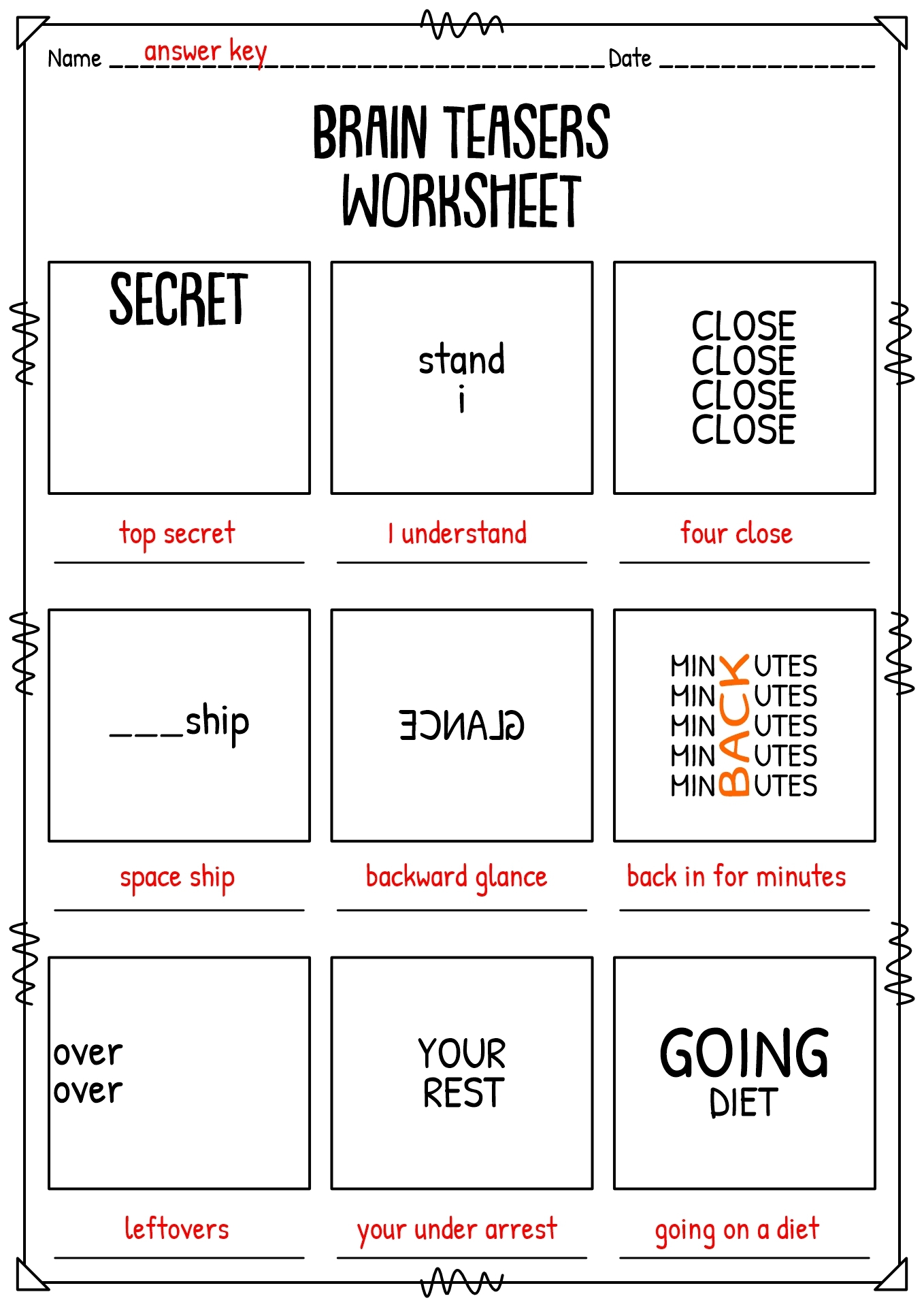 18 Brain Teasers Worksheets Free PDF At Worksheeto