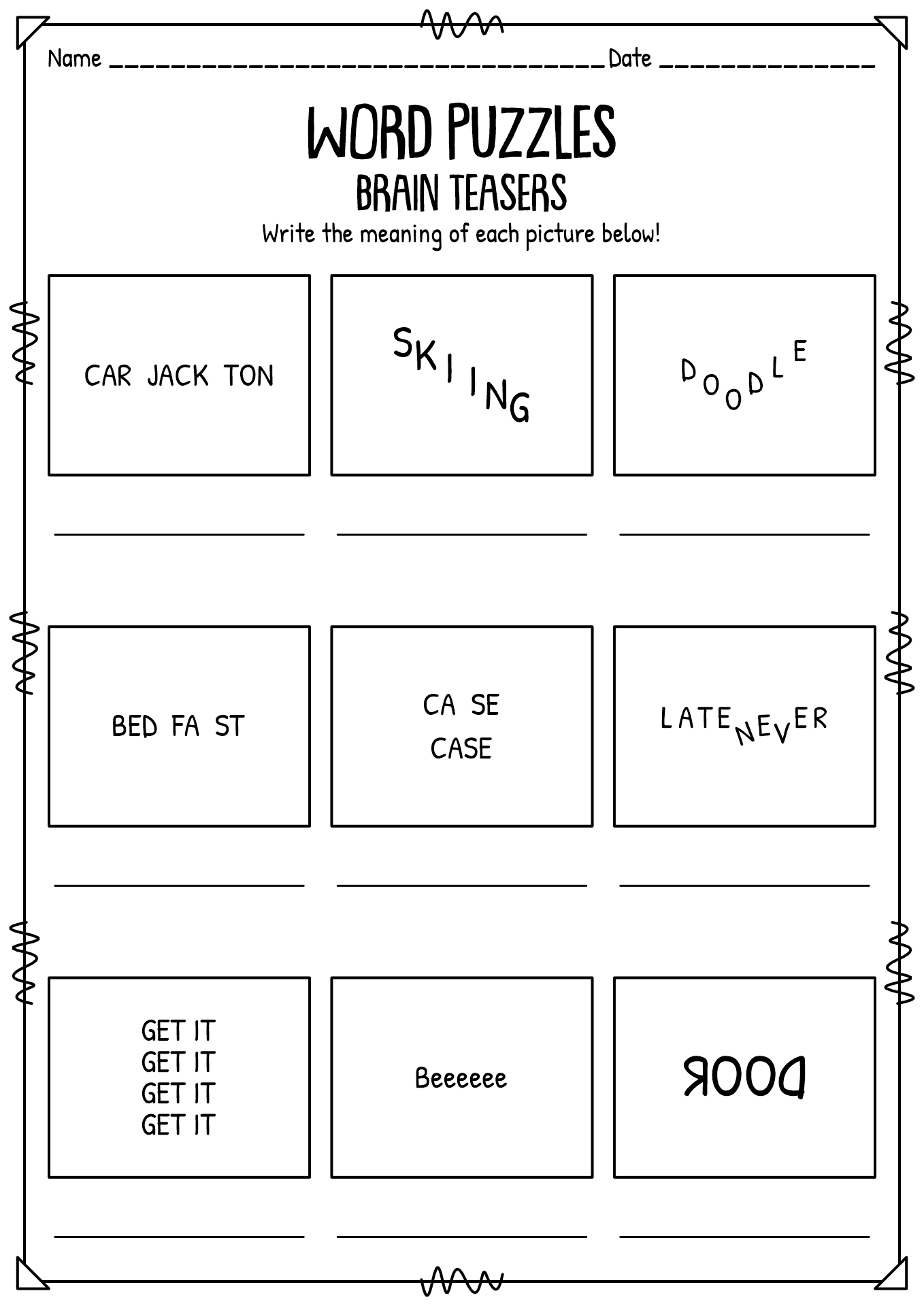 18 Brain Teasers Worksheets Free PDF At Worksheeto