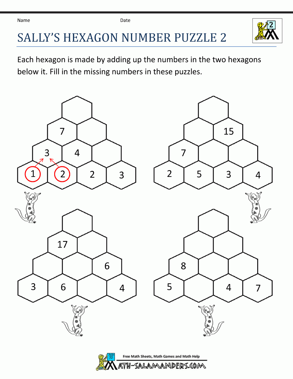2nd Grade Math Puzzles
