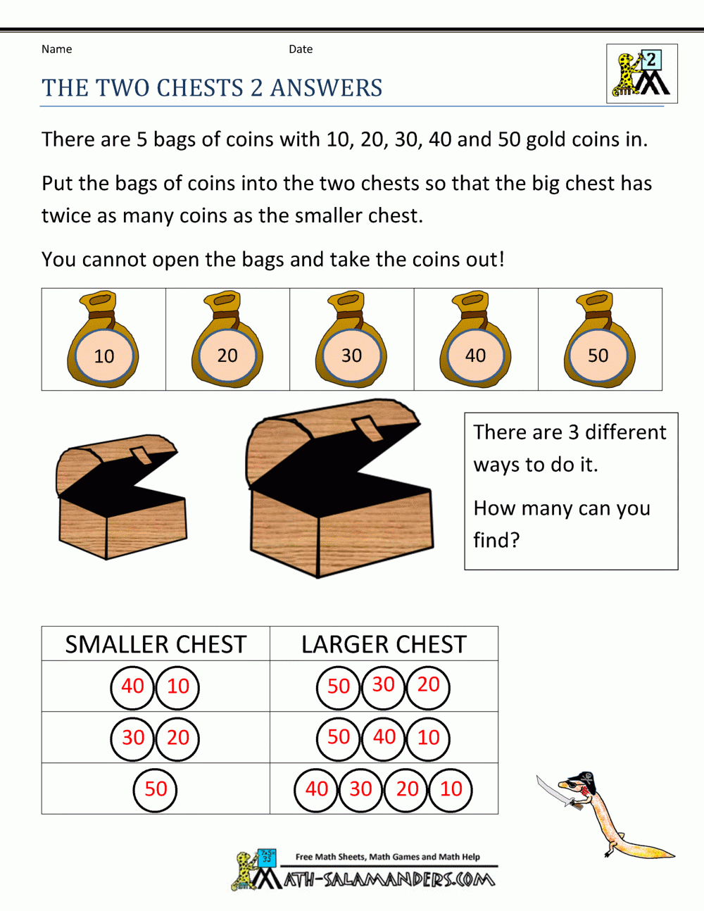 Addition Puzzle Worksheets Grade 2
