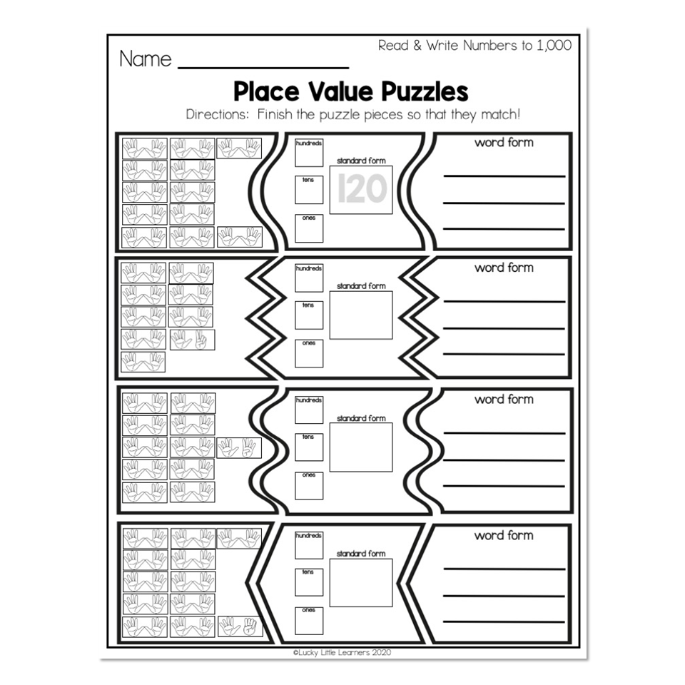 Math Puzzles Worksheets For 2nd Grade