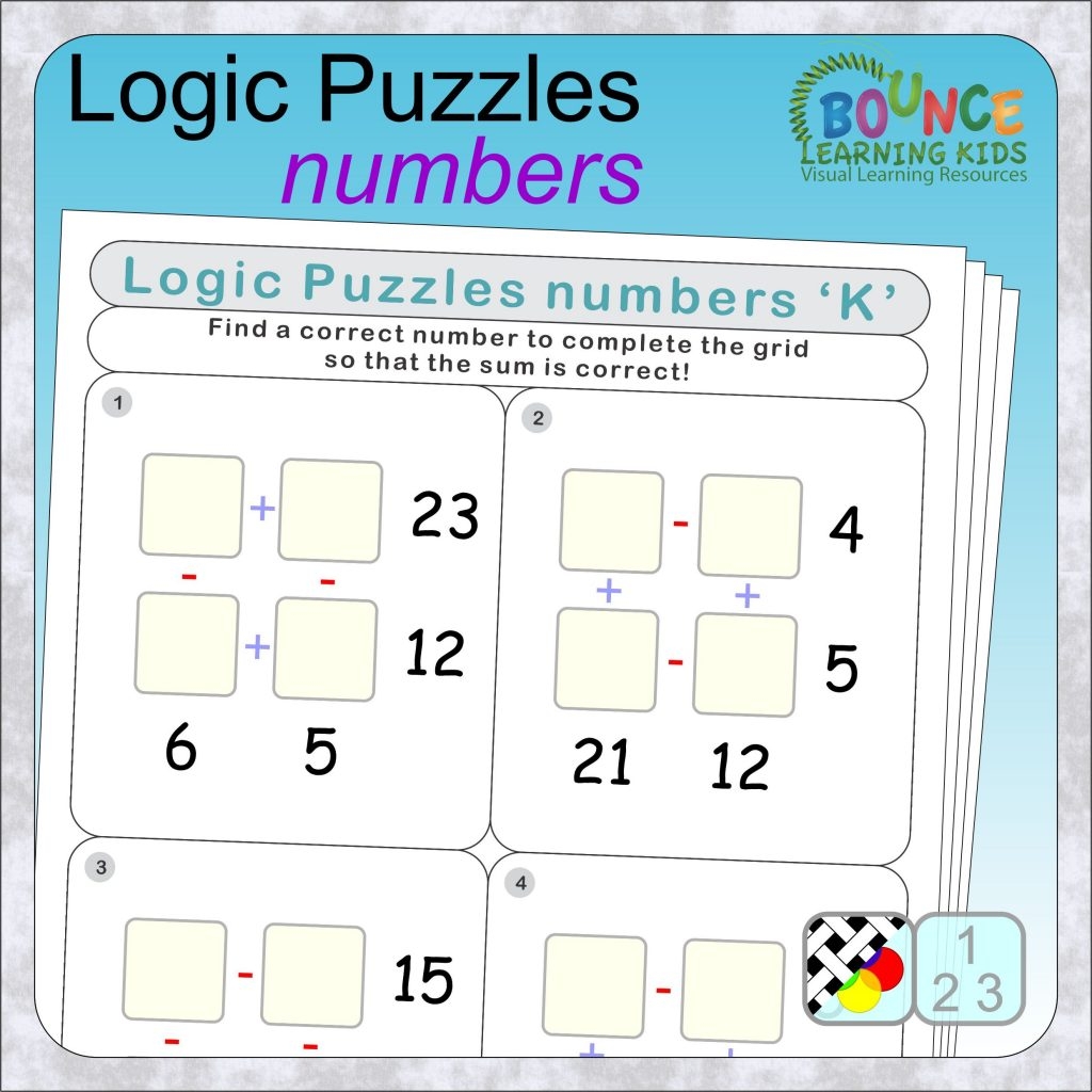 4th Grade Logic Puzzles Worksheets