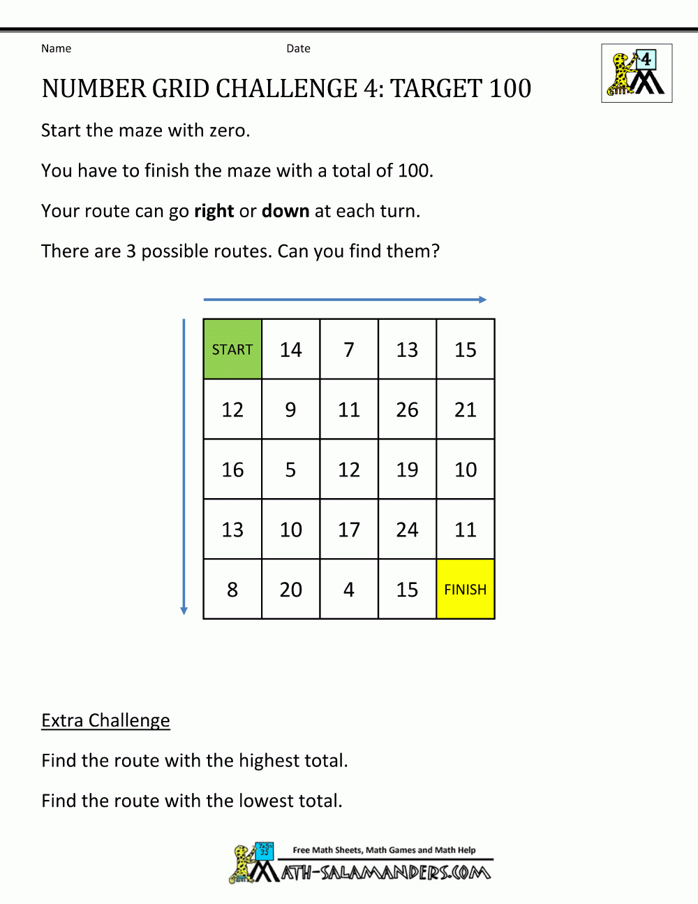 Multiplication Puzzle Worksheets Grade 4