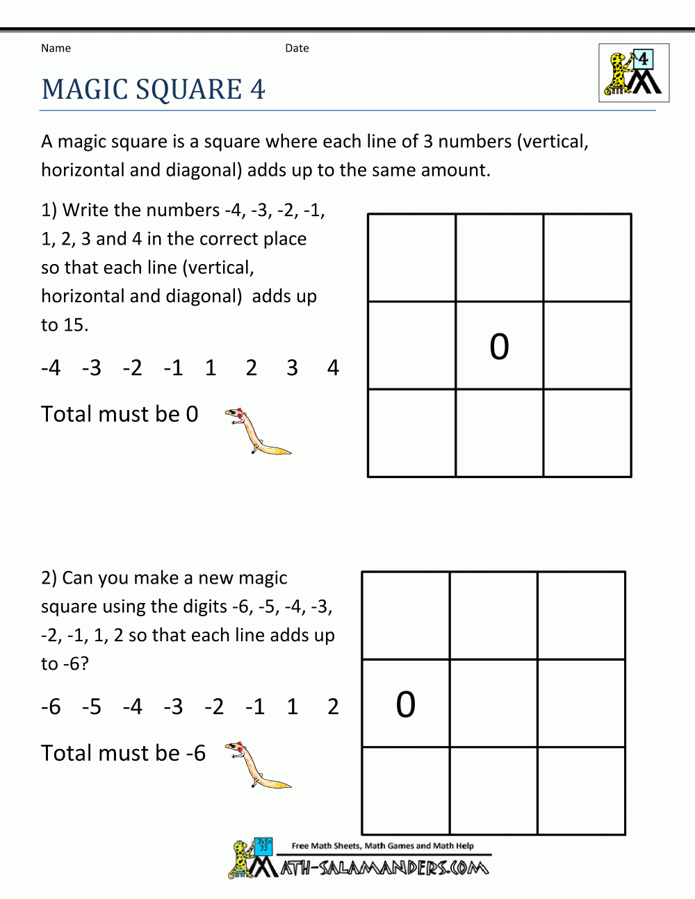 4th Grade Math Puzzles
