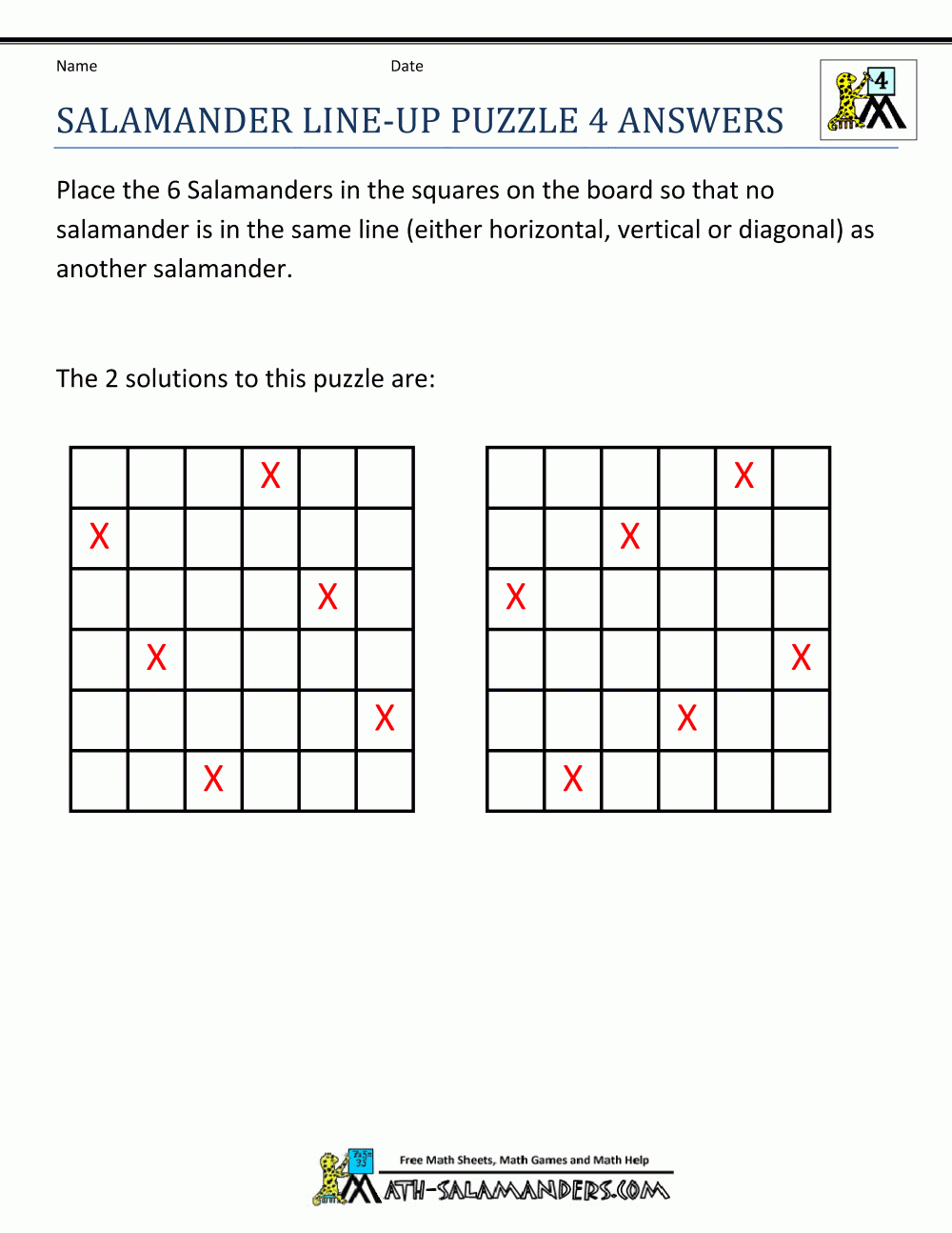 4th Grade Math Puzzles