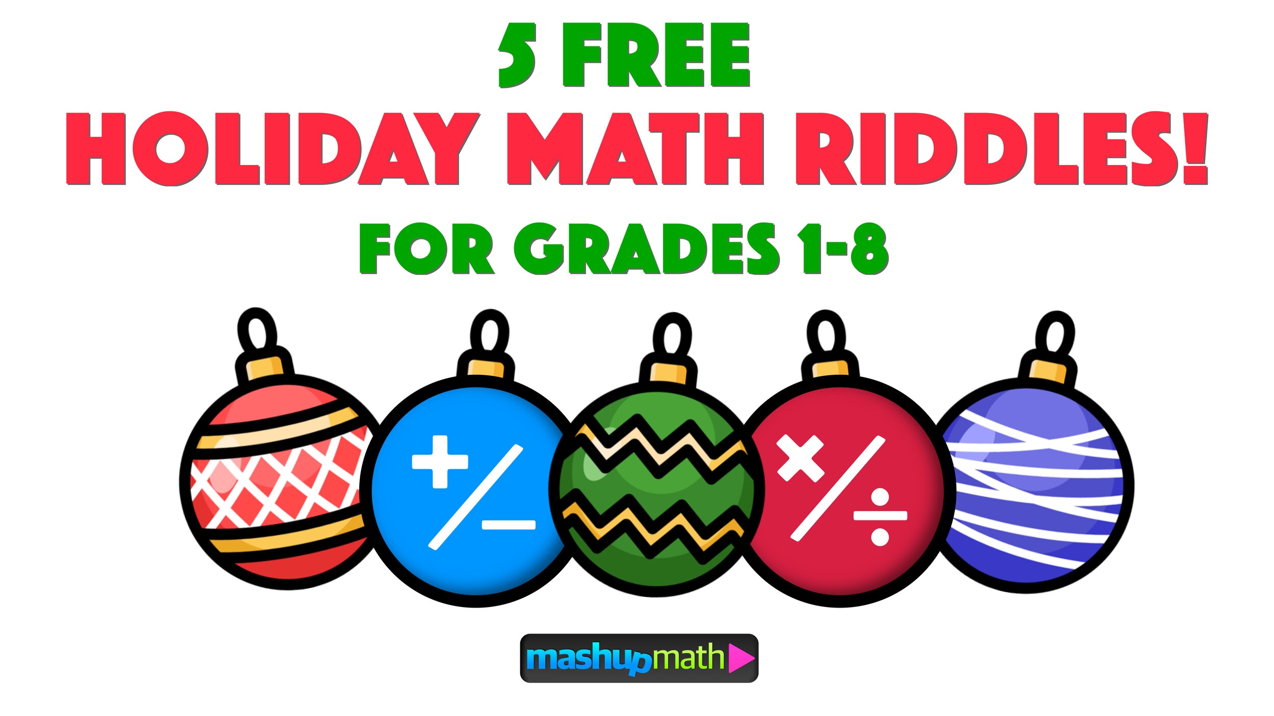 Christmas Math Puzzle Worksheets Middle School