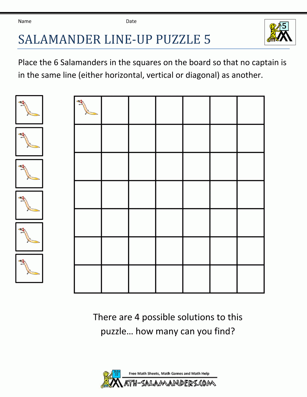 5th Grade Math Puzzles