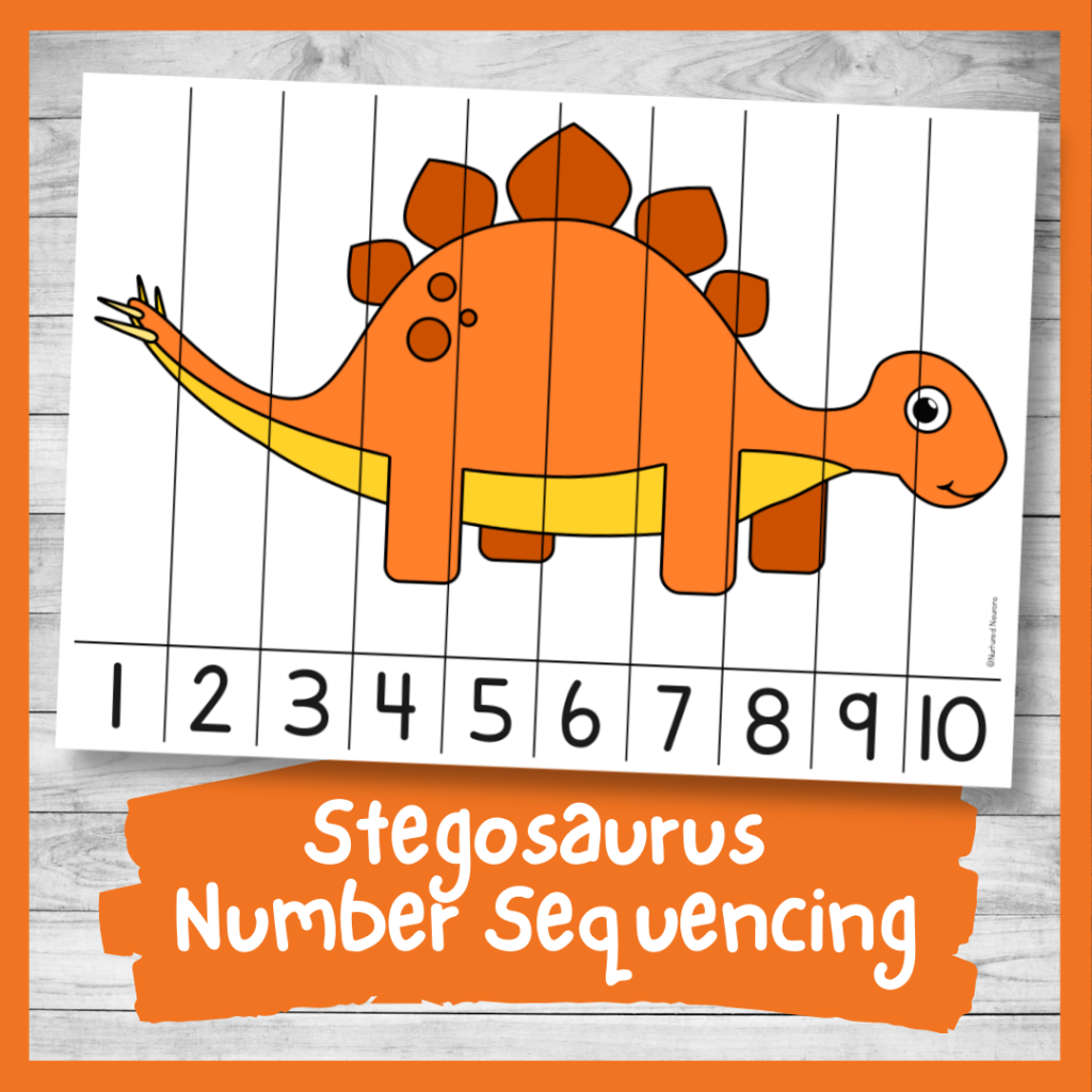 A Super Stegosaurus Number Sequencing Puzzle Nurtured Neurons