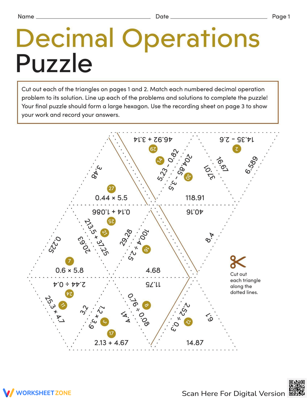Adding And Subtracting Decimals Worksheets 2025