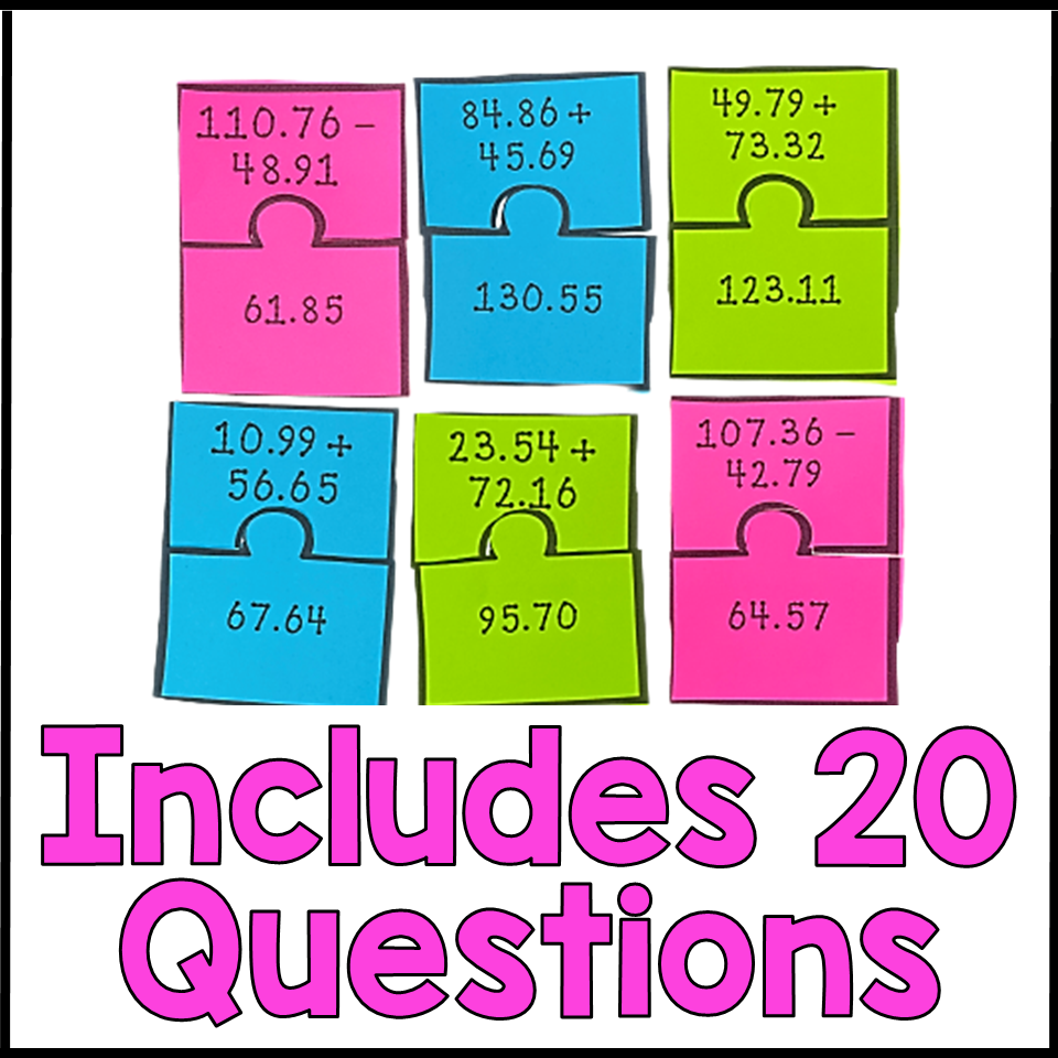Decimal Puzzle Worksheet