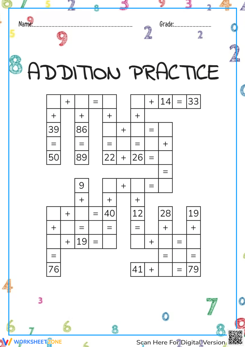 Addition And Missing Addends Worksheets 2025