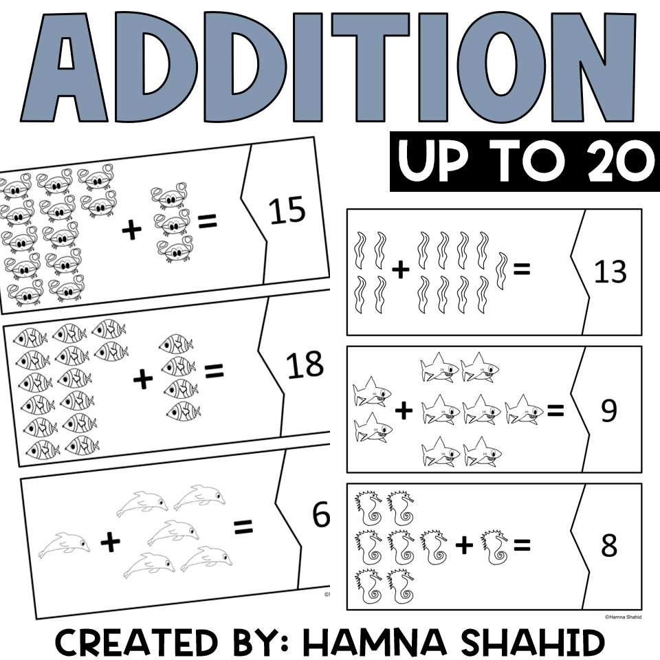 Addition Within 20 Picture Puzzle Worksheets Made By Teachers