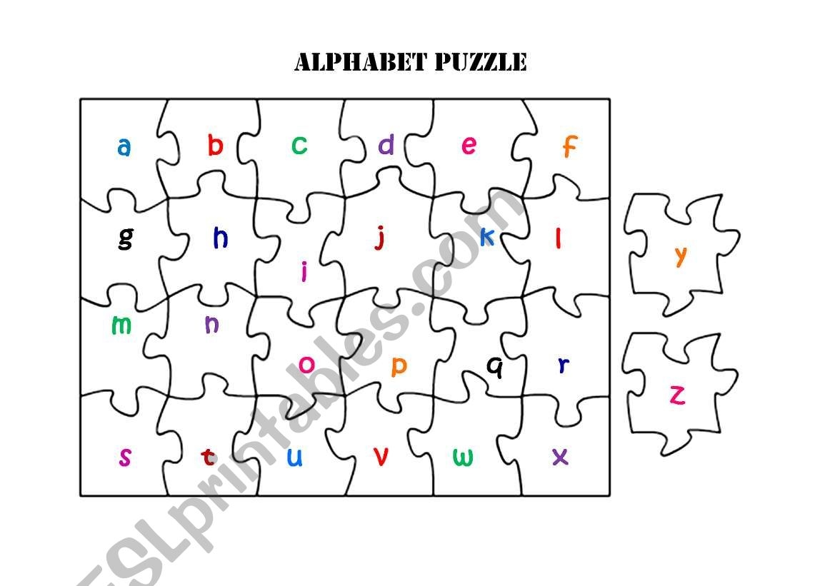 Letter Puzzle Worksheets