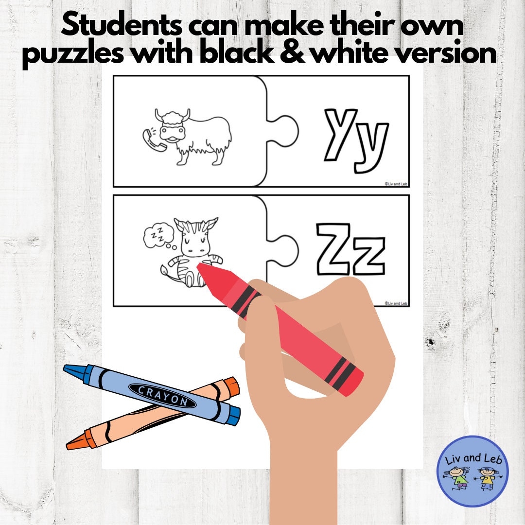 Alphabet Puzzles Preschool Phonics Activity Kindergarten 