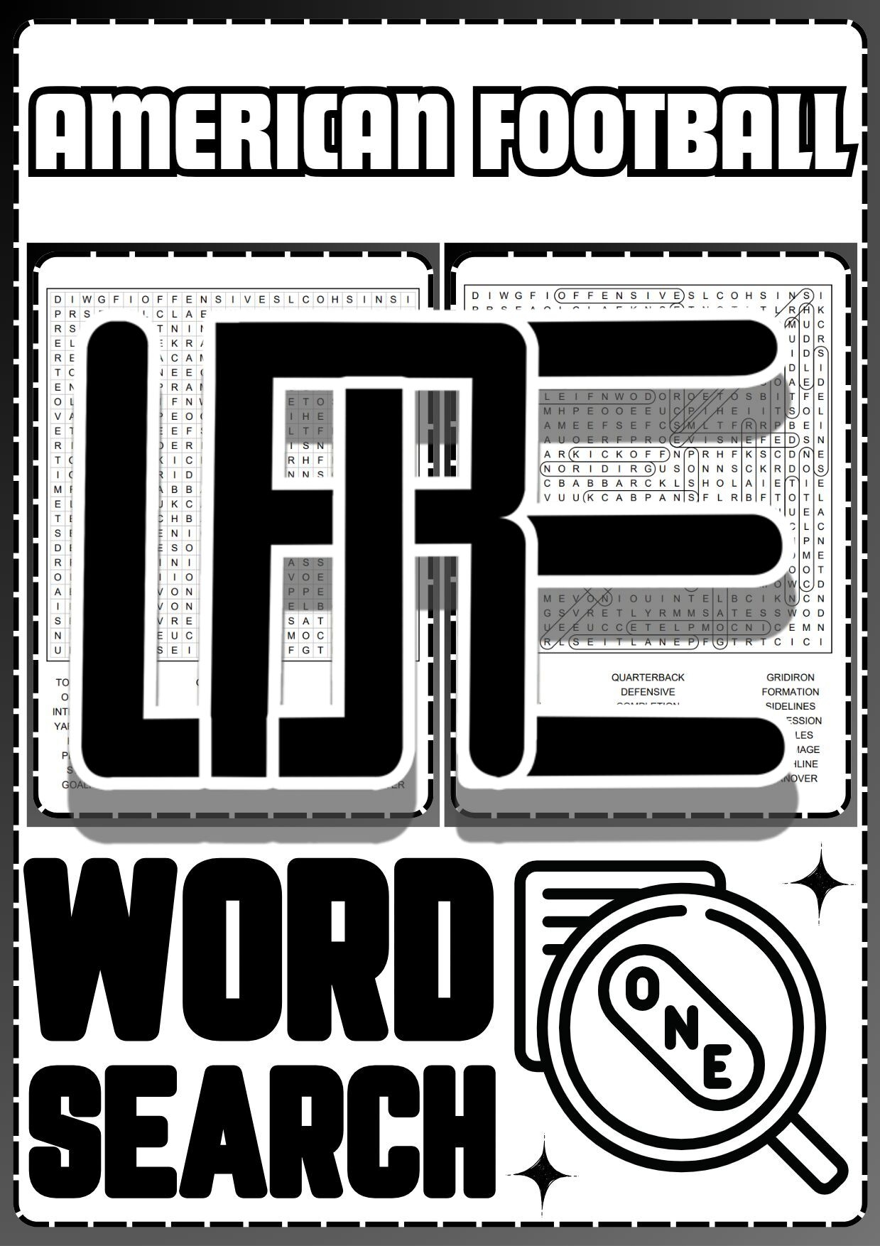 AMERICAN FOOTBALL Word Search Puzzle No Prep Activity Worksheet Morning Work Made By Teachers