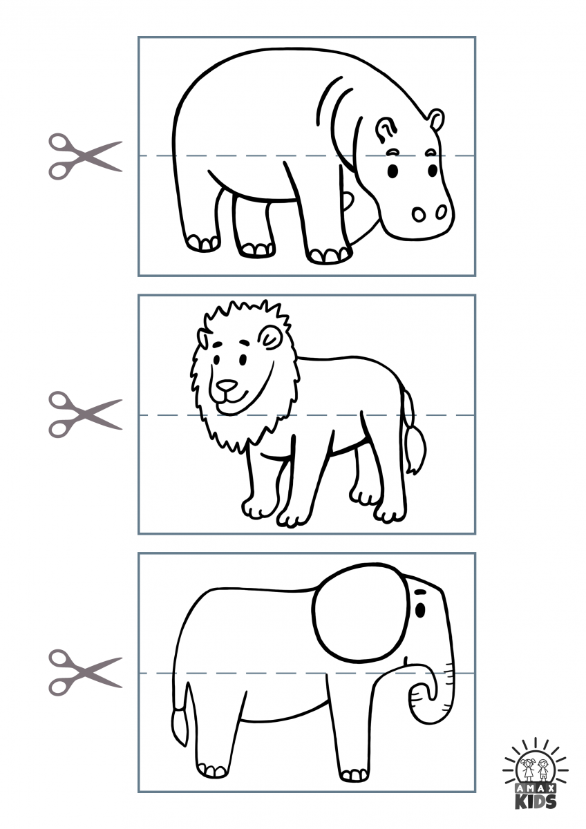 Animals Puzzles Worksheets
