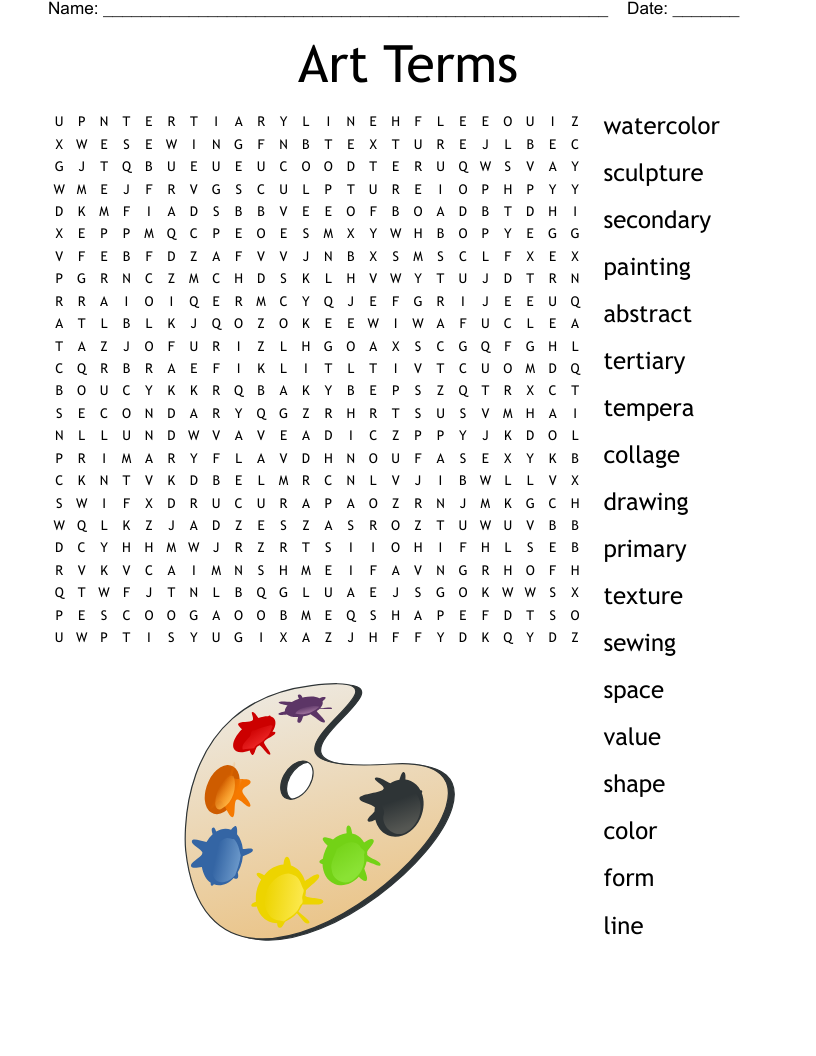 Art Puzzle Worksheets