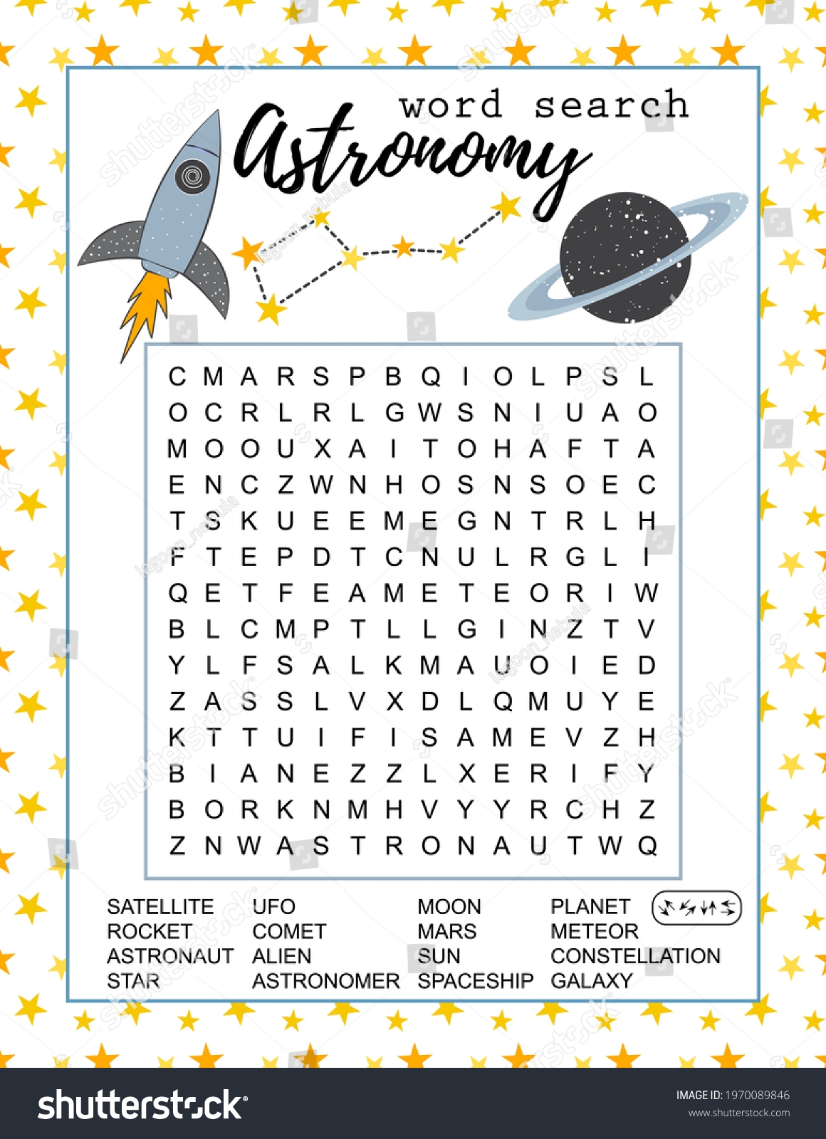 Astronomy Puzzle Worksheets