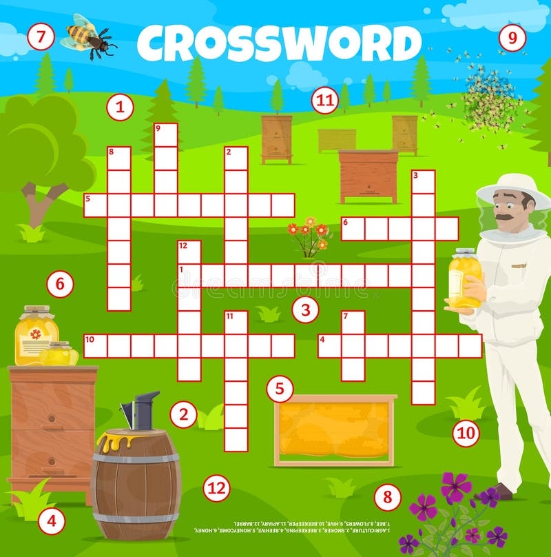 Agriculture Crossword Puzzle Worksheets