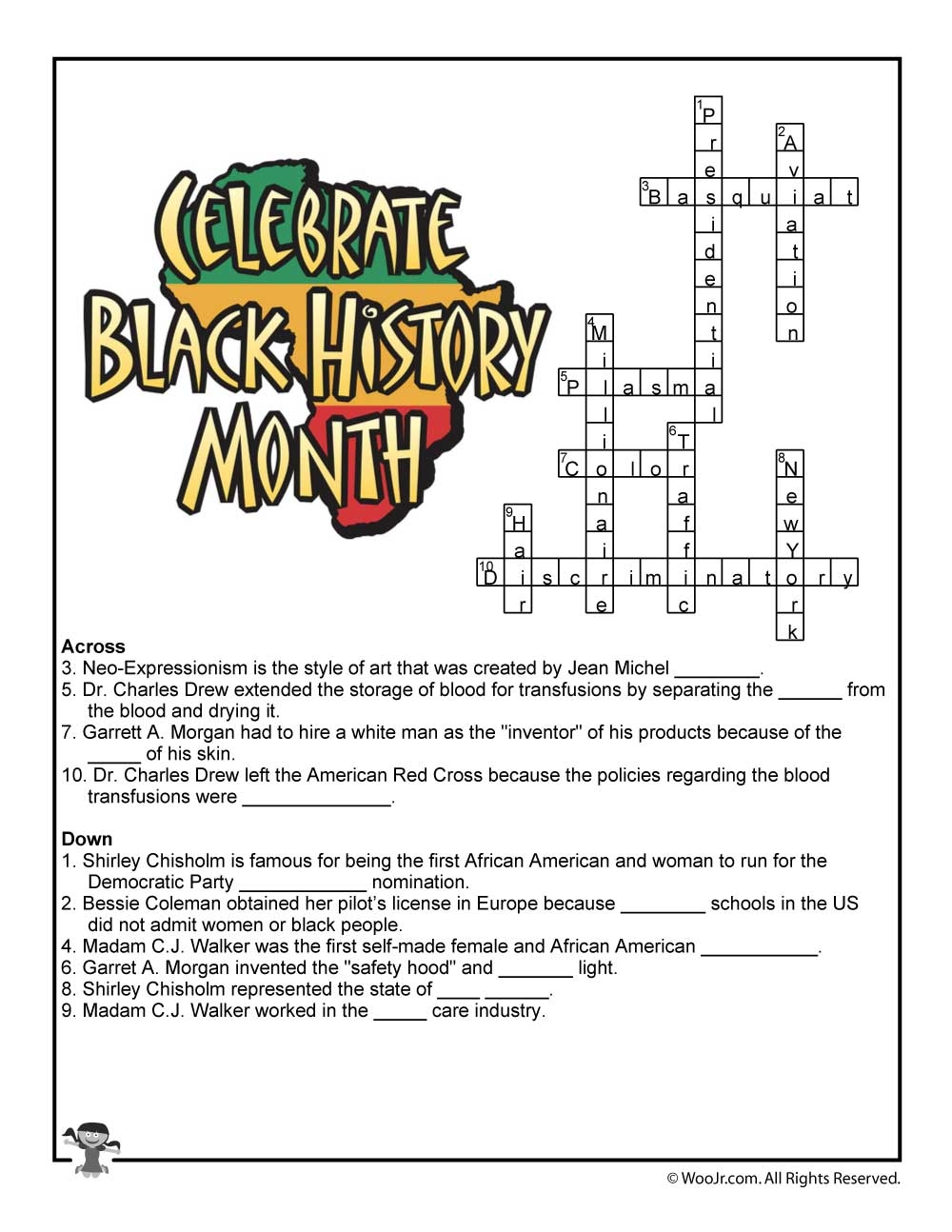 History Puzzle Worksheets