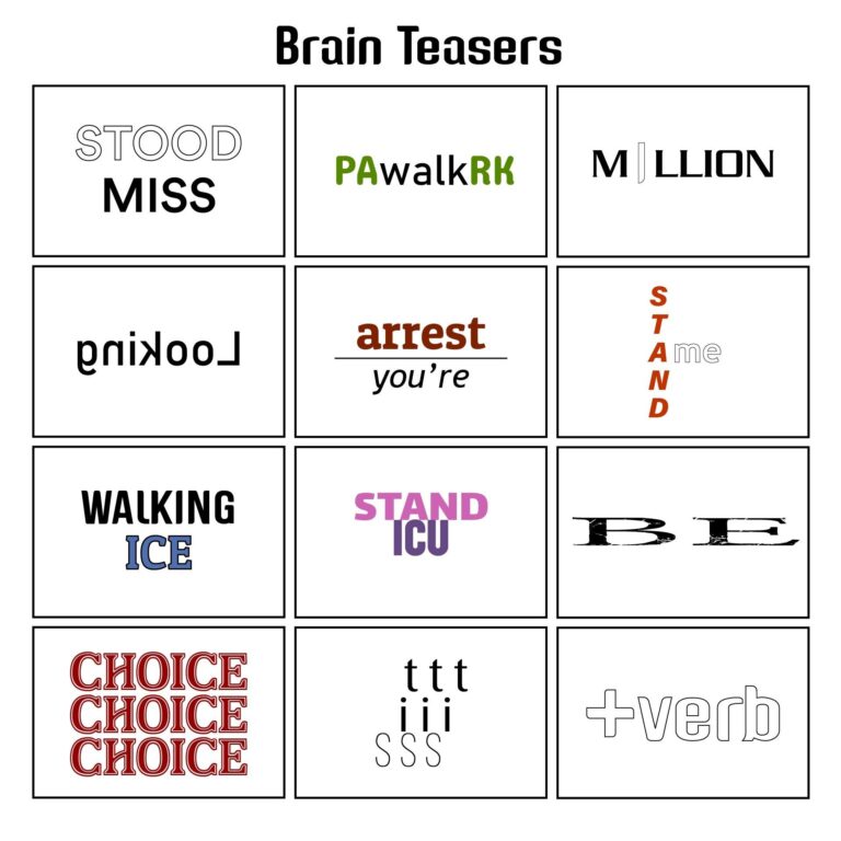 Brain Teaser Worksheets Printable Brain Teasers Worksheets Library