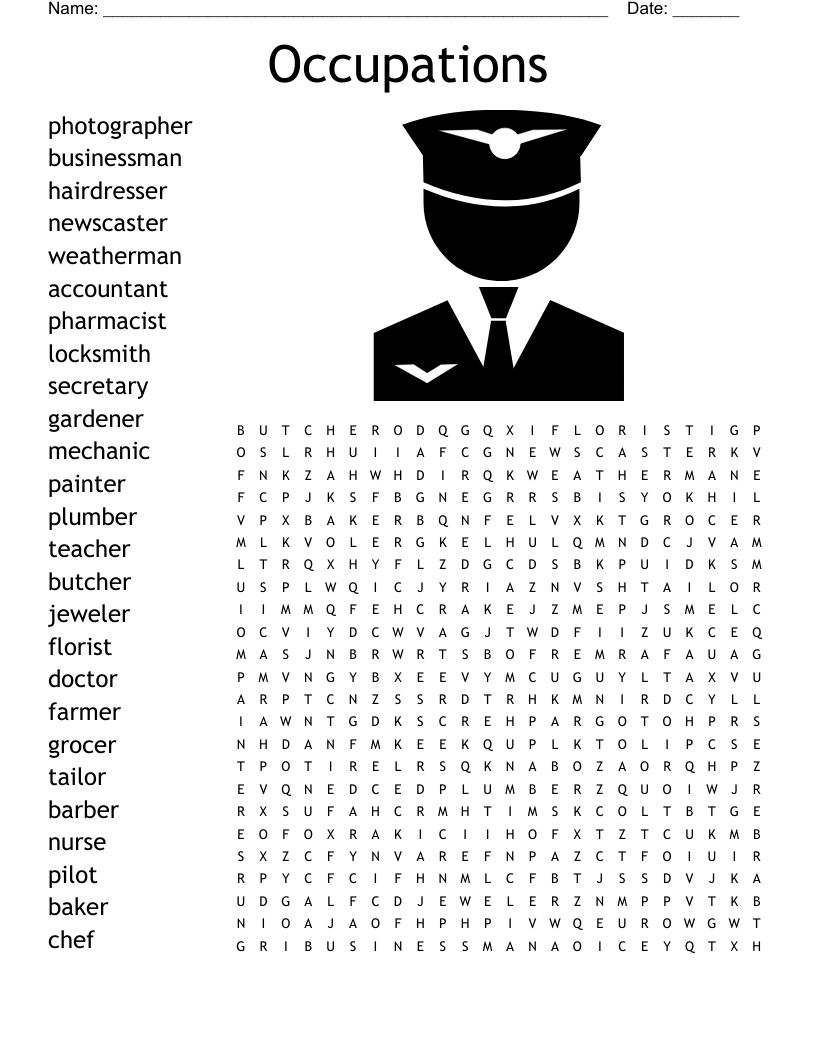Career Word Search WordMint