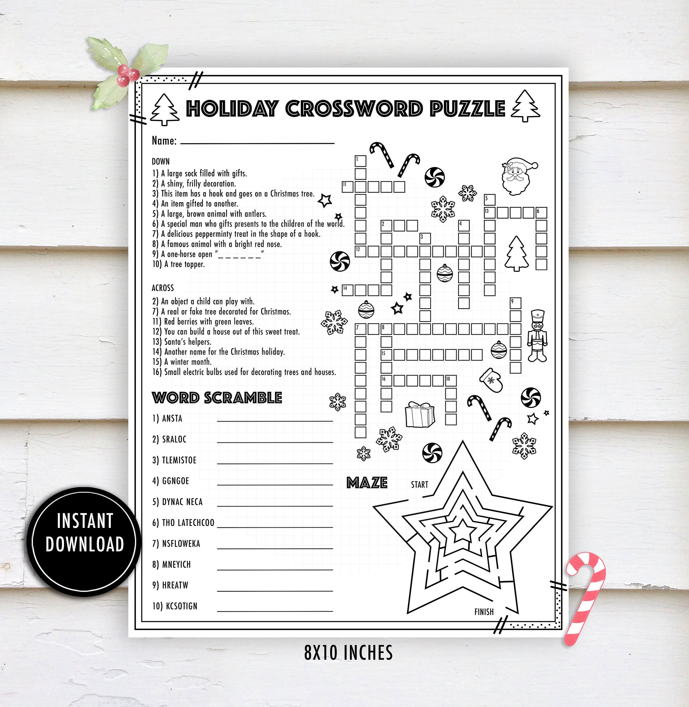 Crossword Puzzle Super Teacher Worksheets