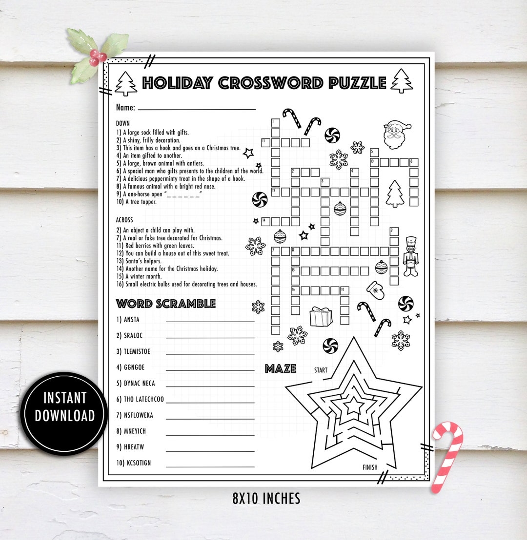Crossword Puzzle Worksheets