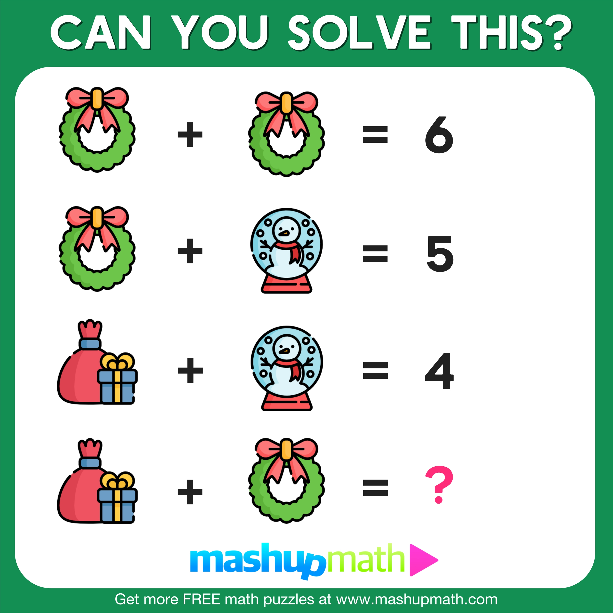 Christmas Math Printable Worksheets Blog Mashup Math