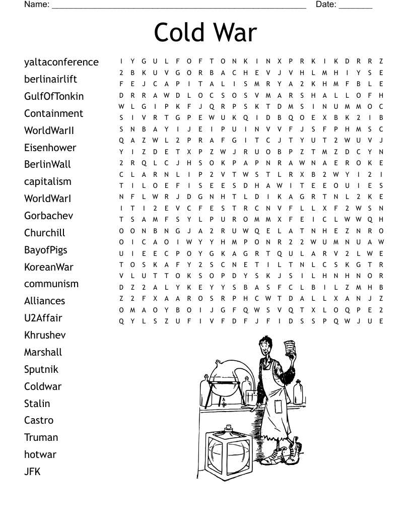 Cold War Crossword Puzzle WordMint