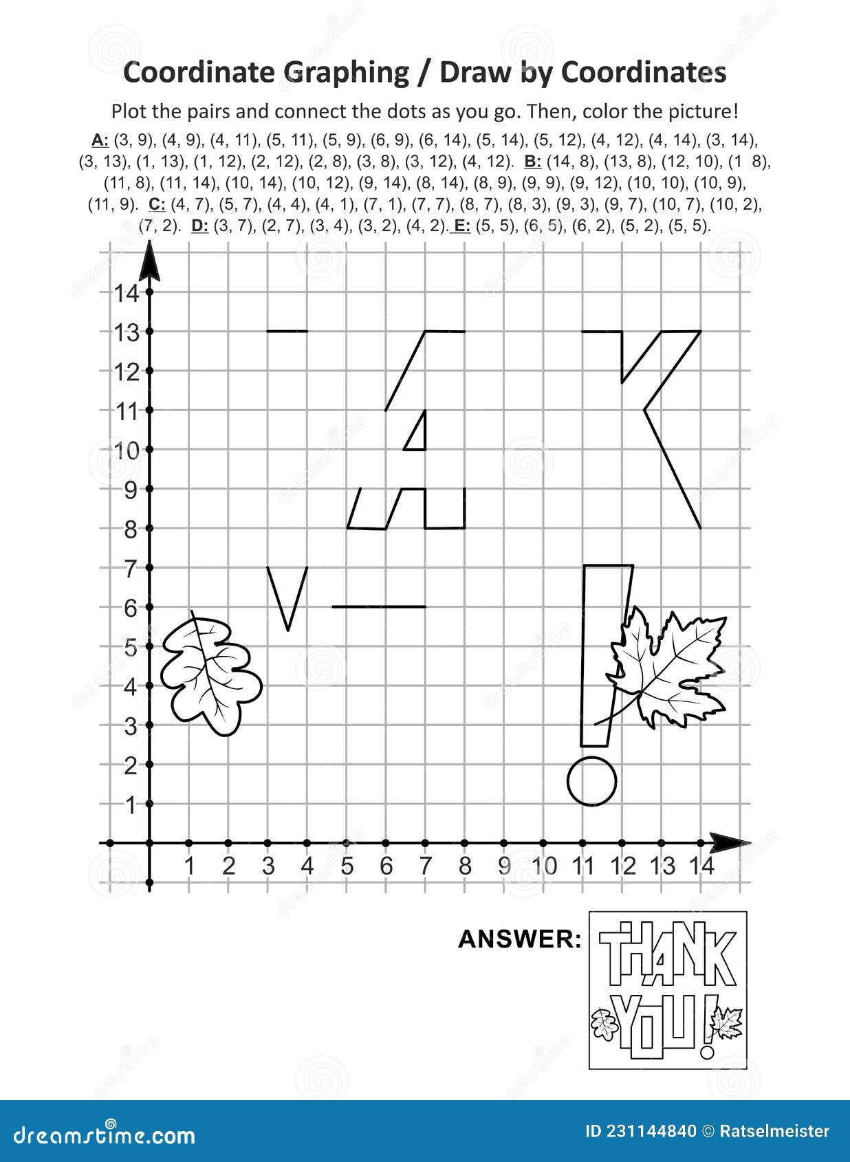 Coordinate Graphing Or Draw By Coordinates Math Worksheet With Worksheets Library