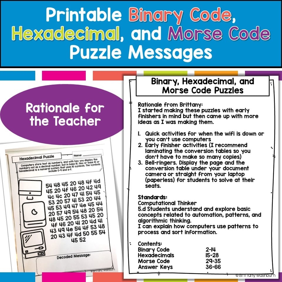 Crack The Code Puzzles For Technology Class 