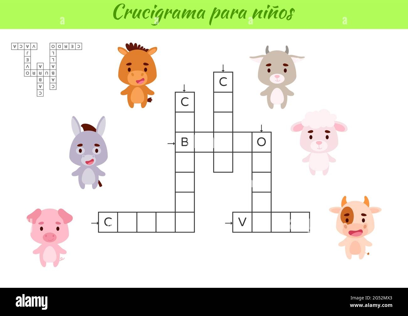 Crossword Puzzle In Spanish Worksheets