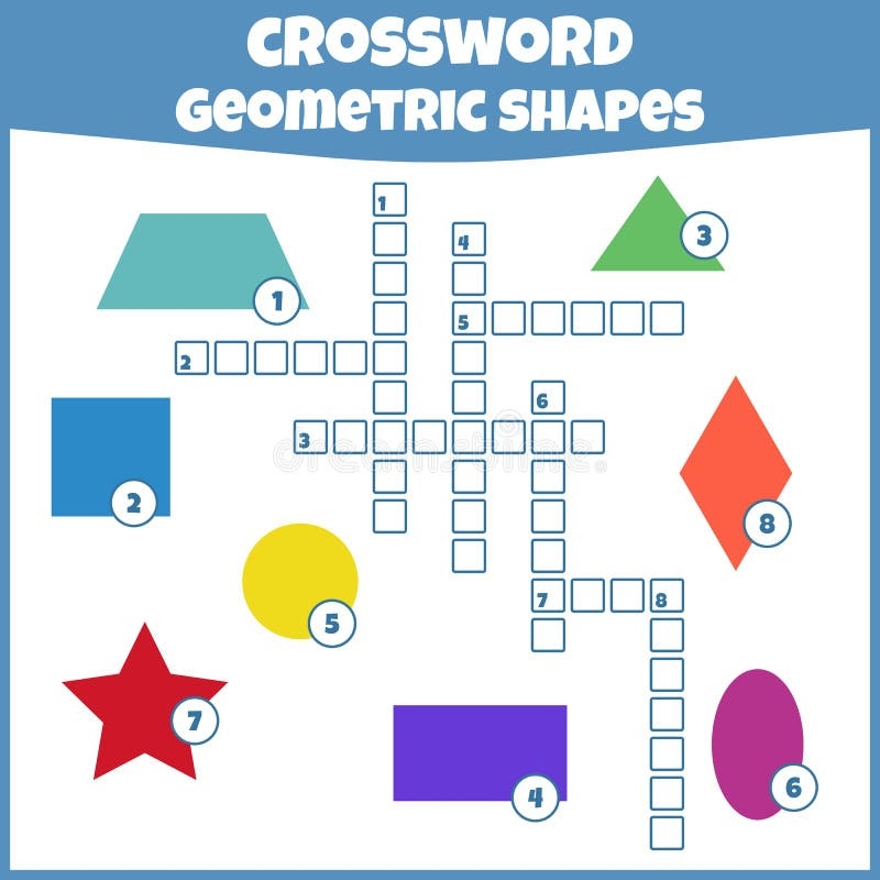 Geometry Crossword Puzzle Worksheets