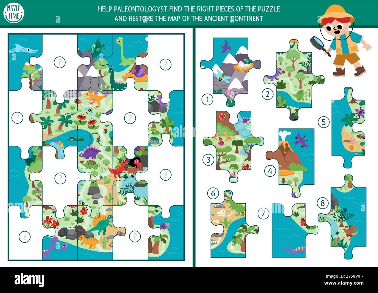 Continent Puzzle Worksheet