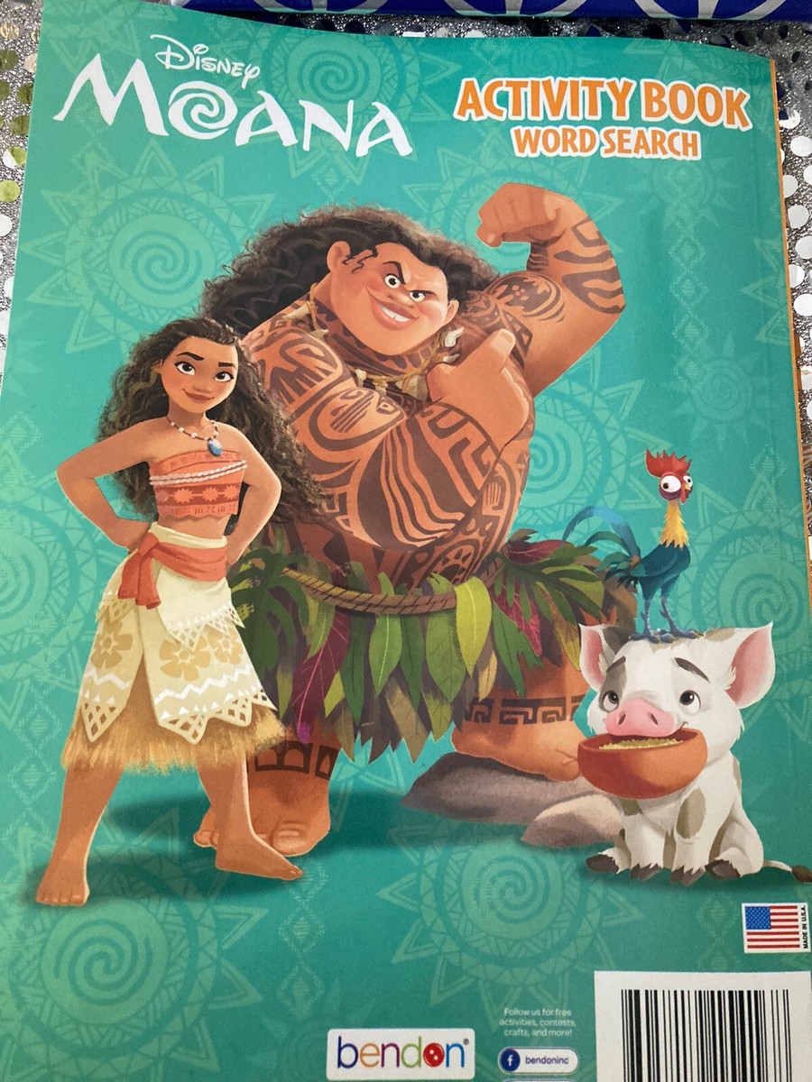 Disney Moana Activity Book Word Search Disney Princess Coloring 