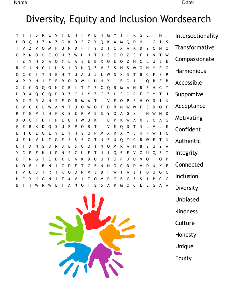 Diversity And Inclusion Crossword WordMint