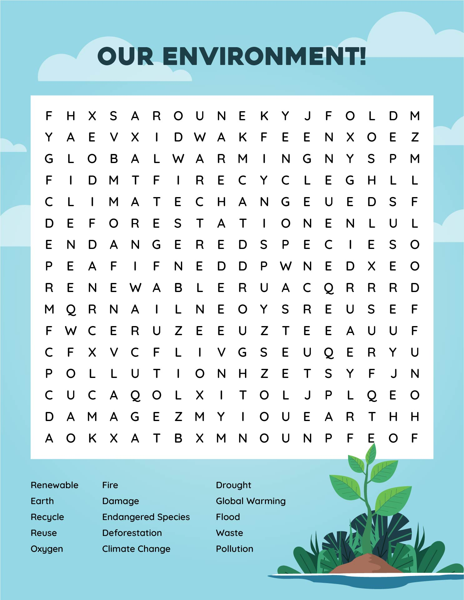 Environment Puzzle Worksheets