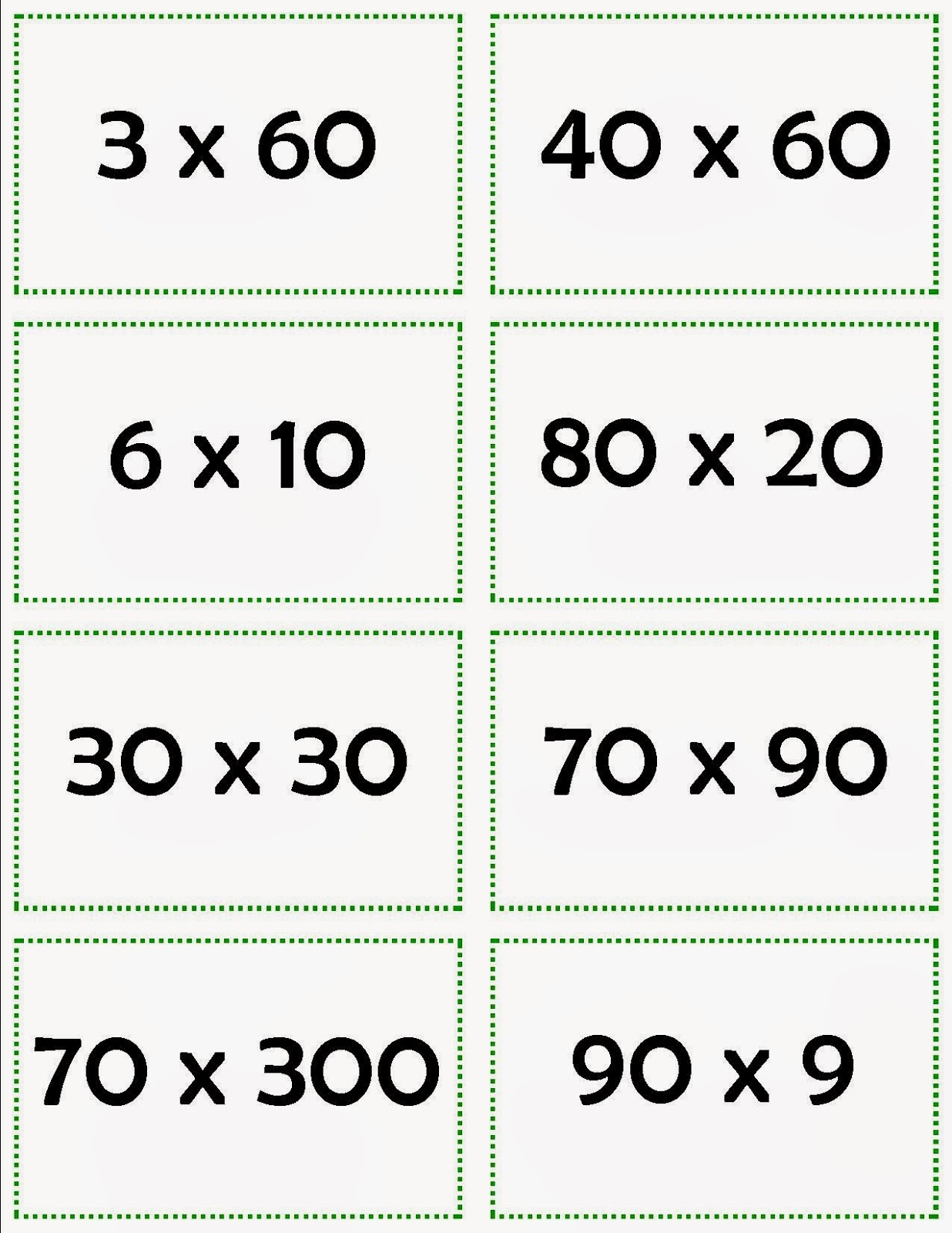 Extended Multiplication Facts Worksheet Practice Sheets For 