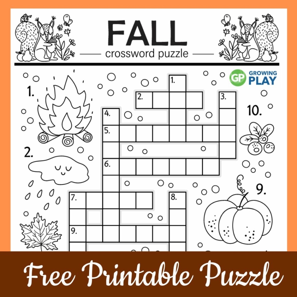 Autumn Puzzle Worksheets