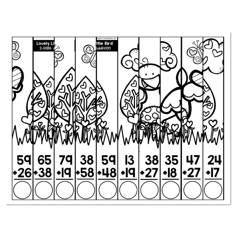 Addition Math Puzzle Worksheets