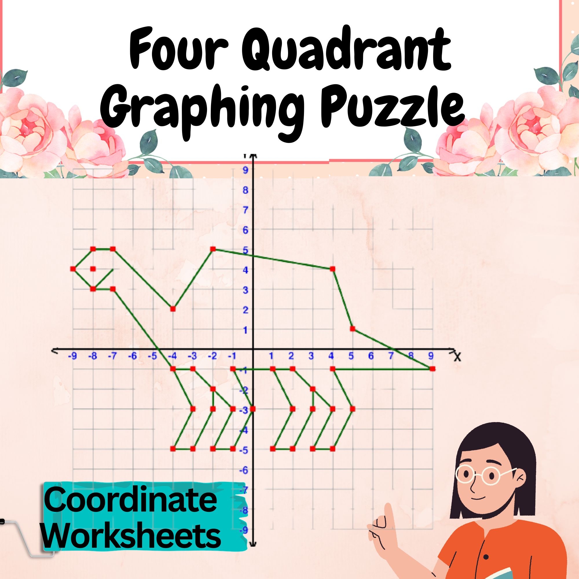 Coordinate Plane Puzzle Worksheets