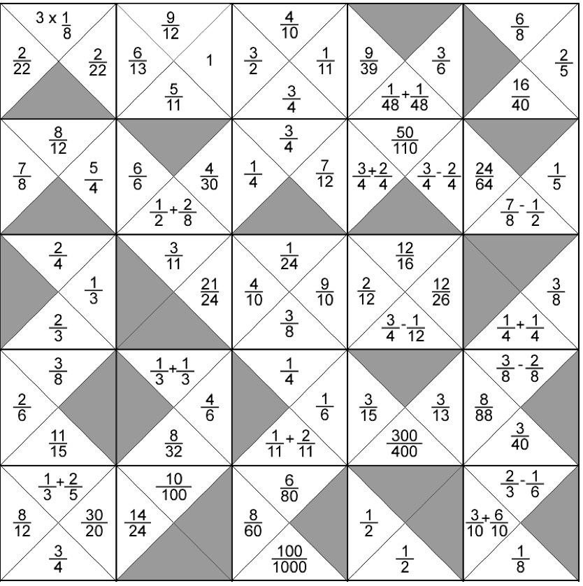 Fraction Jigsaw Puzzle Aiming High Teacher Network Worksheets Library
