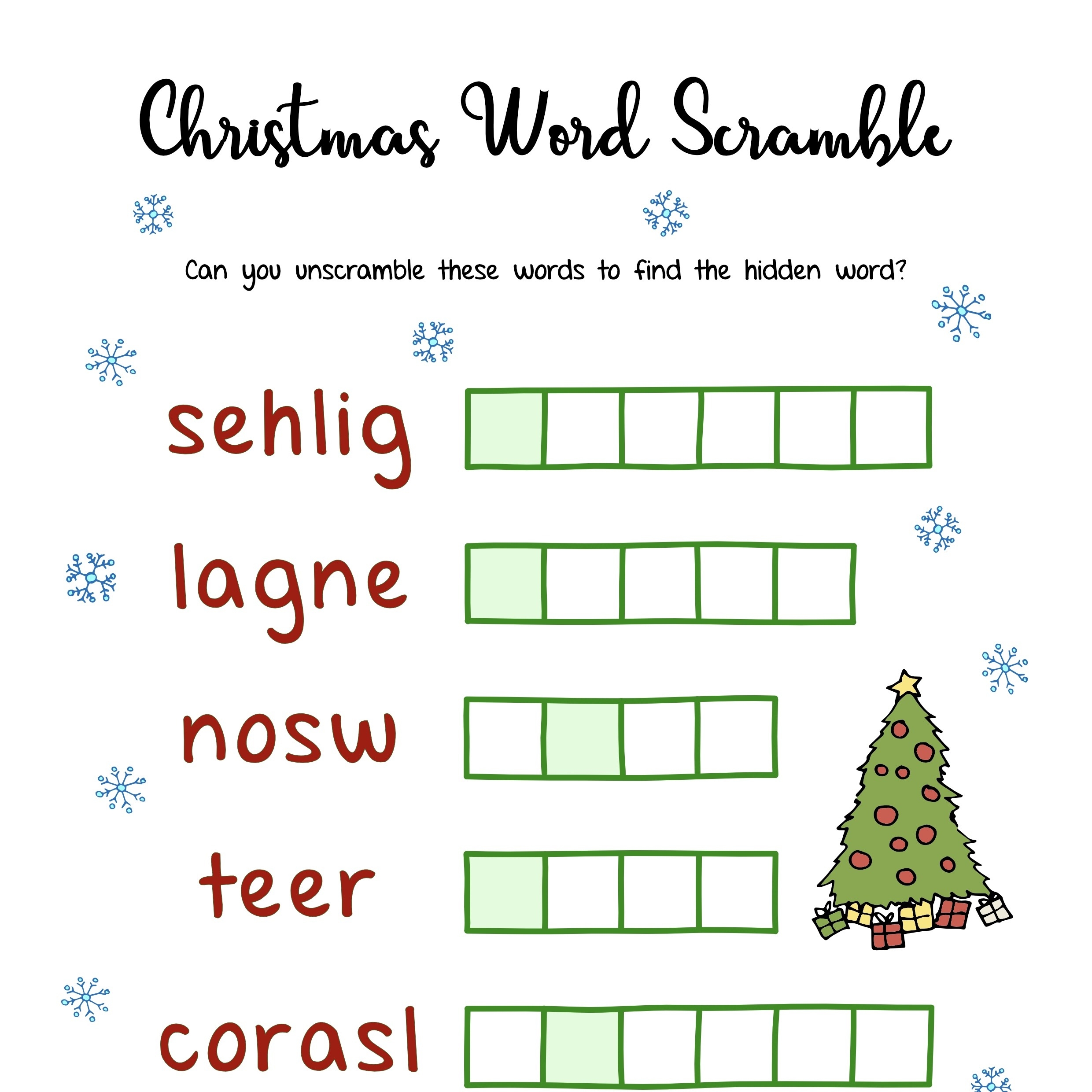 Free Christmas Printables Puzzles Mama Geek