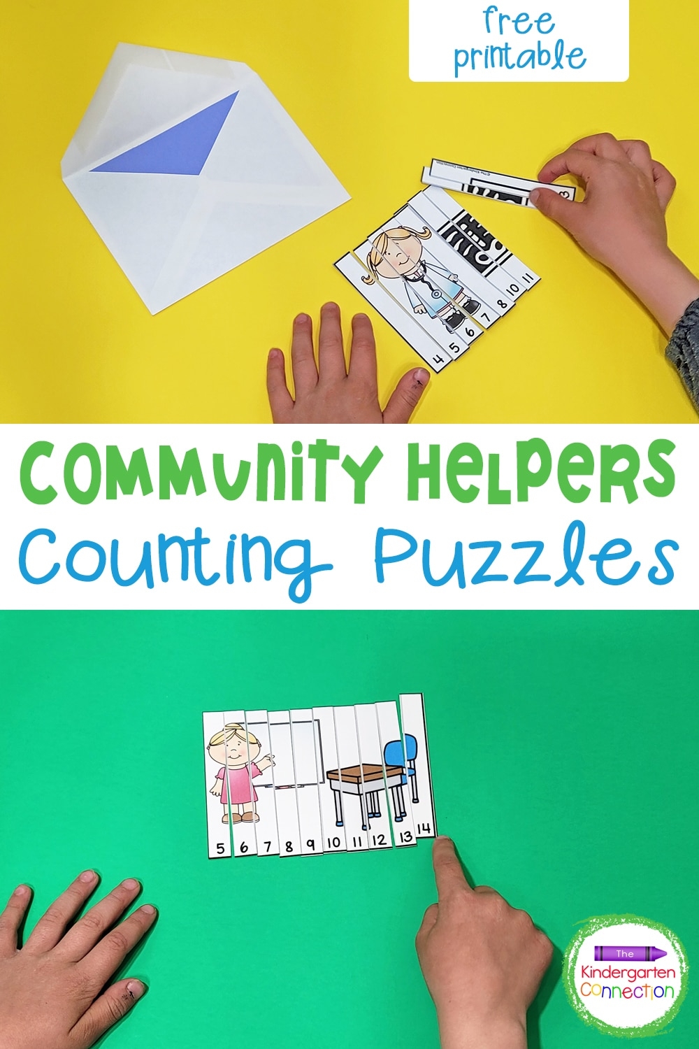 Community Helpers Puzzle Worksheets