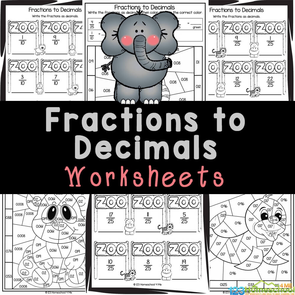Decimal Puzzle Worksheets