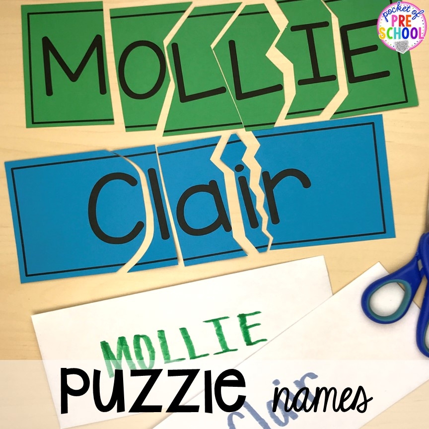 Name Puzzle Worksheets